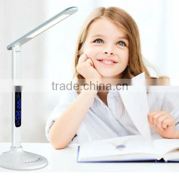 A5 Touch Led Eye Protection Table Lamp With Charging and Calendar Clock