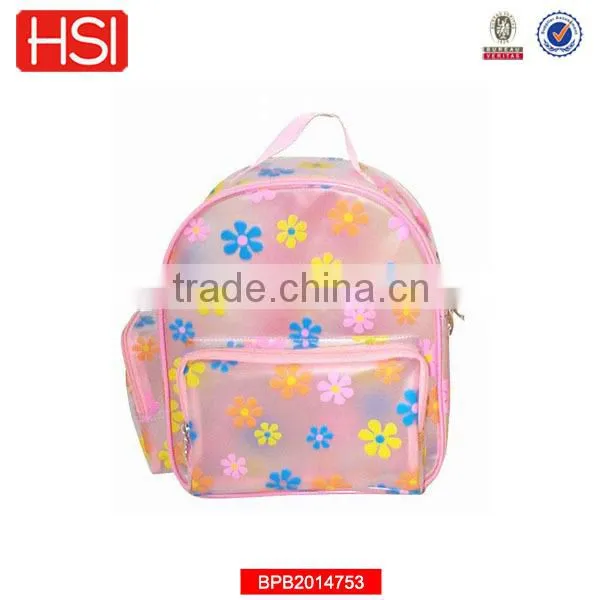 waterproof beach fashion pvc clear backpack