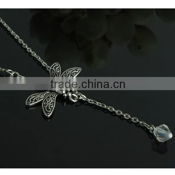 thin butterfly shaped cheap necklaces, butterfly chains necklace