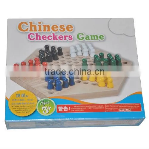 21*21*4cm Quality Wooden Chinese Checker with Promotions