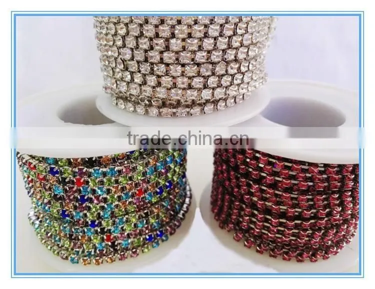 brand shoes material supplier rhinestone cup chain sew on rhinestone