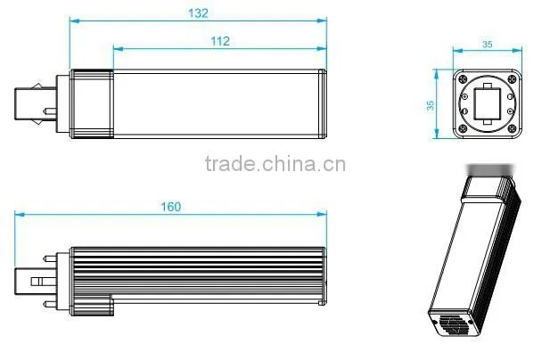 NEW Design G24 LED LAMPS Round&Square 5W/7W/9W/12W G23/G24/E27 LED Plug-in Light g24 led bulbs G24 LED lamp replacement