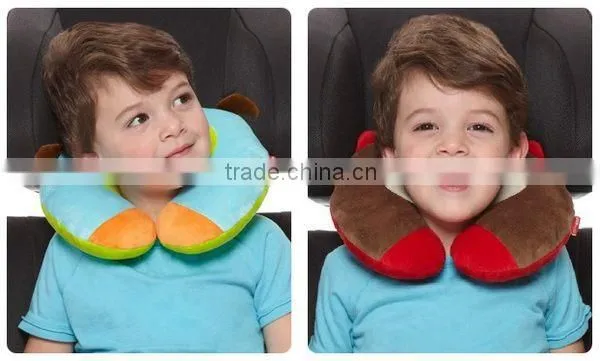 Animal U Shape Pillow for Children, Dog, Cow, Elephant, Cat, Monkey