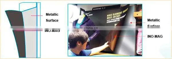 54"(1.37m*30m) Printing Media UV PET Magnetic Roll Film