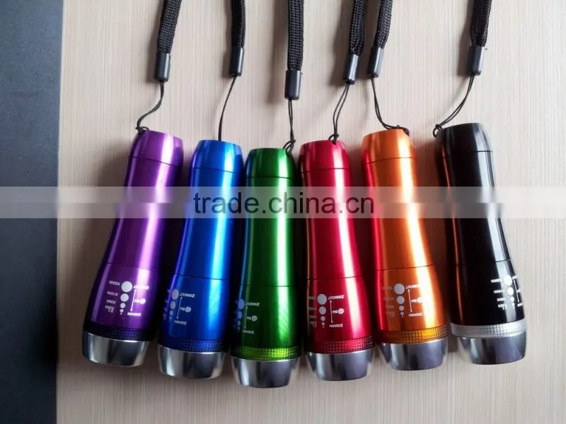 1101- 1 Watt LED Light Aluminum Telescopic Flashlight With ZOOM function for camping usage