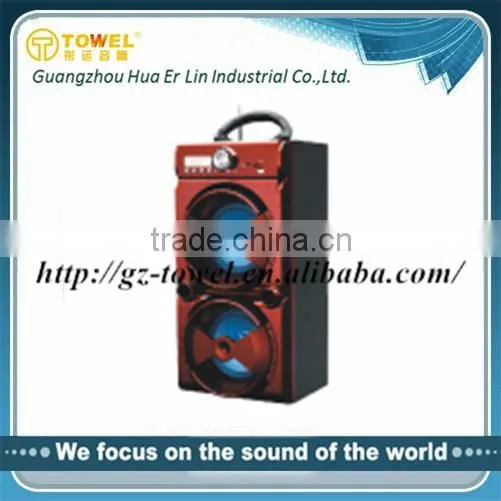High quality mini digital sound box speaker with USB/SD/FM/remote control/light