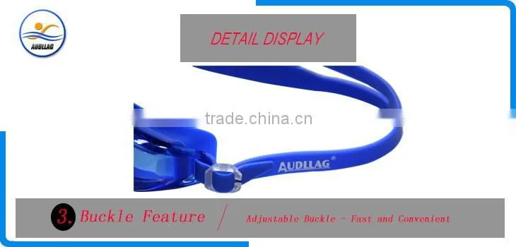 Chinese manufacturer wholesale professional safety fashionable anti-fog silicone swimming glasses for dive