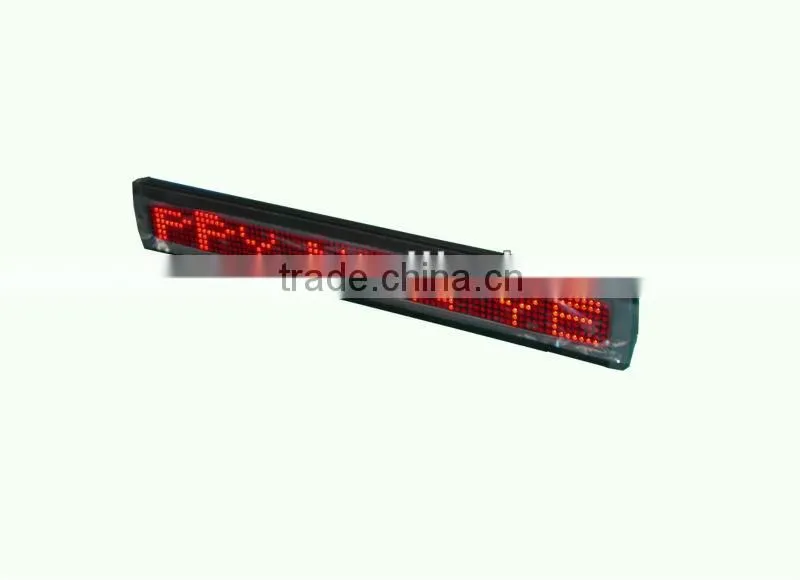 taxi signs /led speed sign P10 single yellow led board / p10 led moving sign/single color led moving sign display