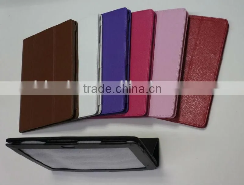 New design Litchi Stria Leather Case for Samsung tab P5100 10.1"