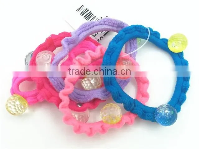 Lovely candy colors apple design children hair tie set