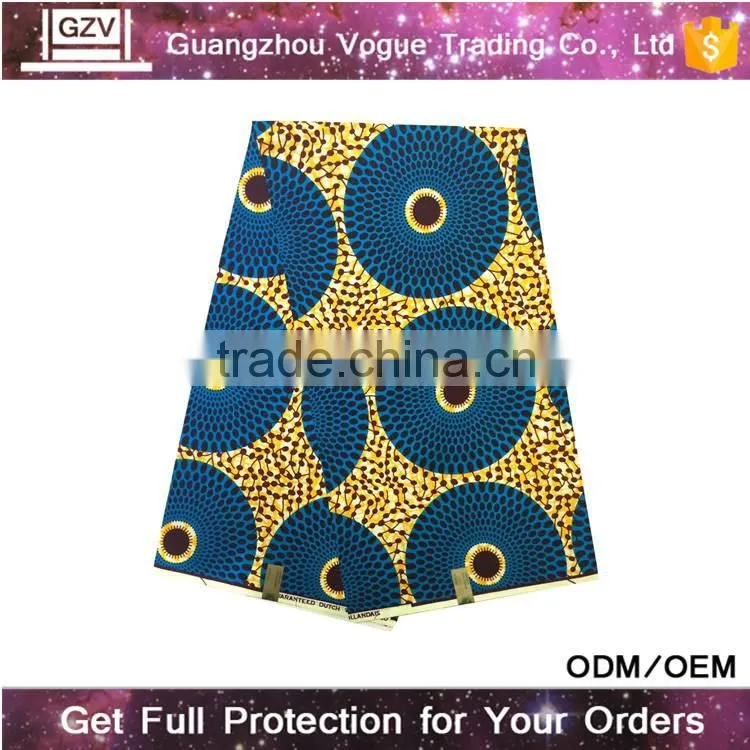 Online wholesale high quality 100% cotton hollandais wax african real dutch wax print fabric