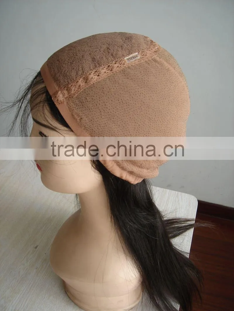 Unprocessed Human Hair Lace Front Wig With Bangs Made In China
