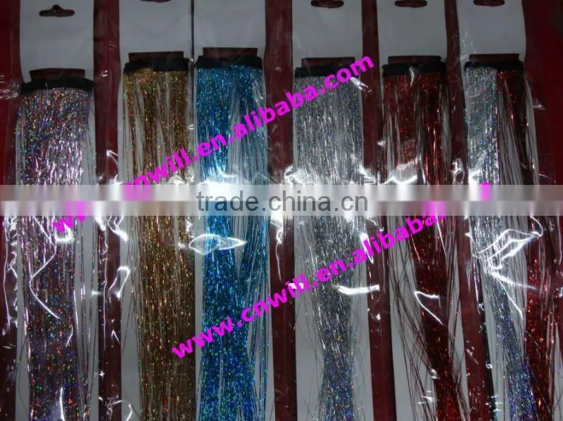 tinsel fabric sparkling hair tinsel christmas tinsel 2014 new hair accessories