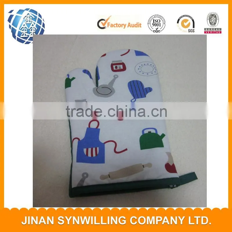 personalized kitchen tool sets 100% cotton oven glove and oven square mat