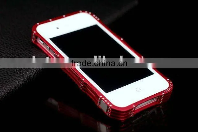 high quality novelty Durable Aluminium Metal Bumper Cover Case for iphone 4 4S