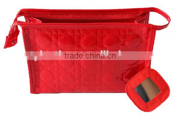 Brilliant PVC Cosmetic Bag with Mirror