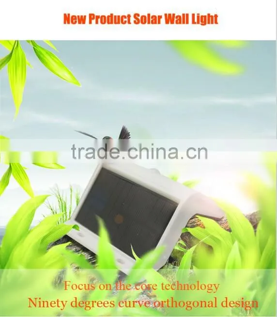 Original factory solar panel wall light with 2200mAh battery