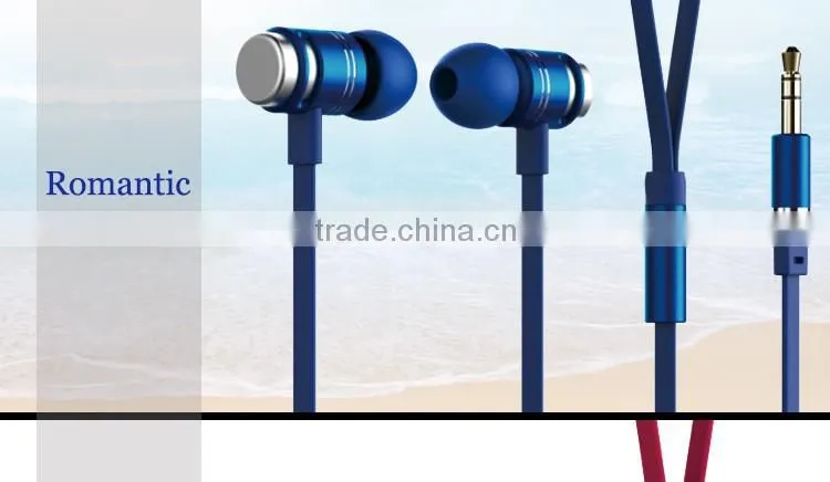 factory supply heavy bass in-ear metal earphone