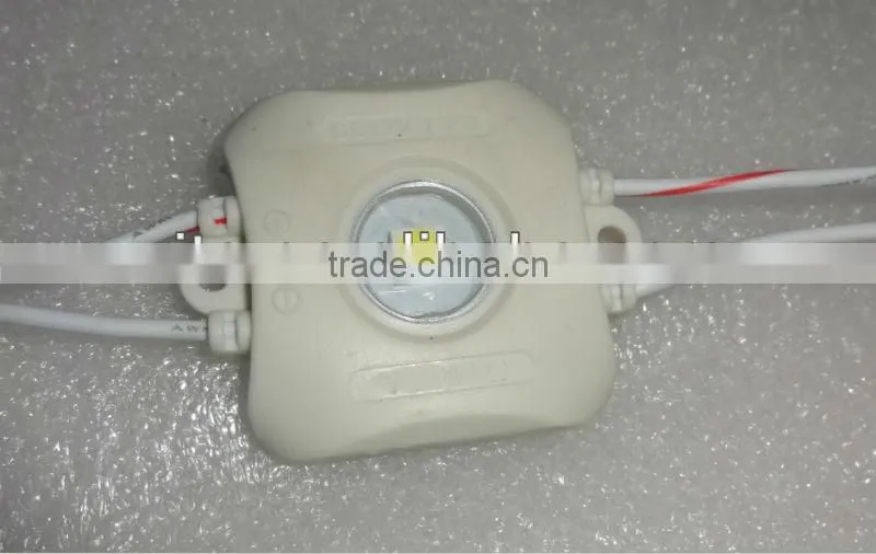 WHITE 1.2W 5050 type super bright led module,DC12V input;20pcs a string;injection module,IP65