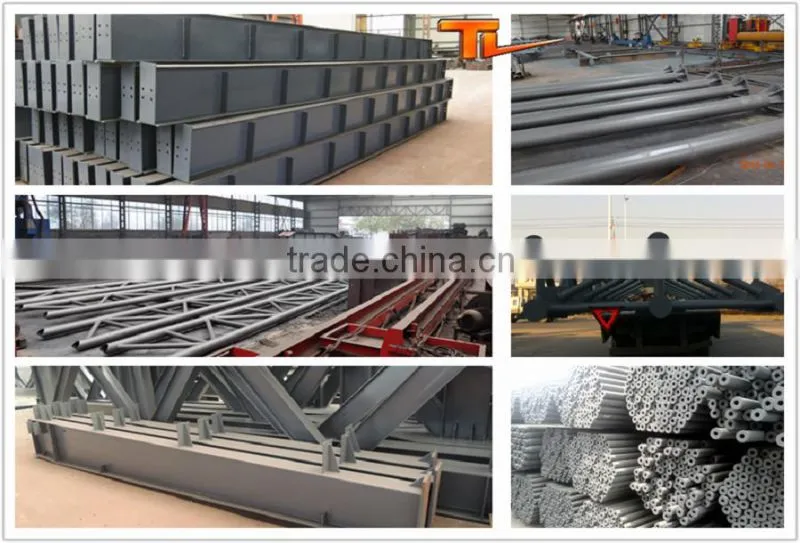 Crane equiped large span steel structure workshop