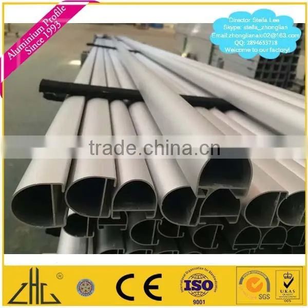 Wow!! Satin brushed anodized sliding door aluminum extrusion manufacturer/ sliding door wardrobe sliding door profile aluminum