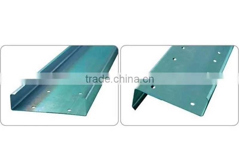 Auto Changeable Multi Dimension U C Z Purlin Roll Forming Machine , Light Guage Steel Frame Rollformer Price