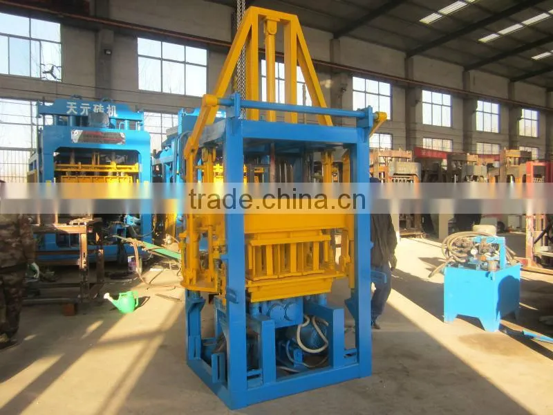 semi hydraulic cement color pave block making machinery QTY3-15 Huarun Tianyuan factory