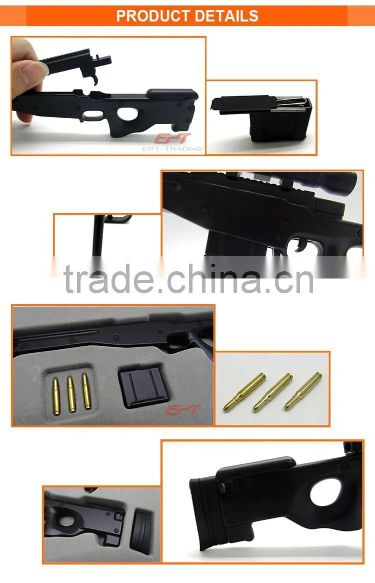 Hot selling high simulation AWP diecast metal toy gun model for sale