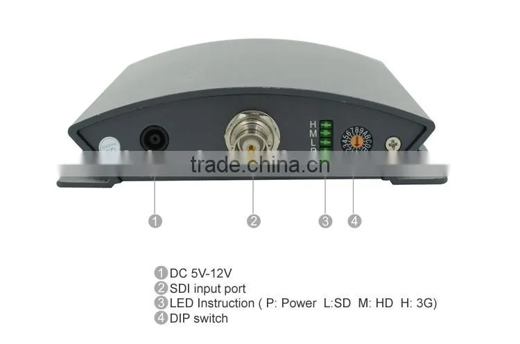LINK-MI LM-PSD14 4-Port HD/3G SDI Splitter For Digital Video Switcher