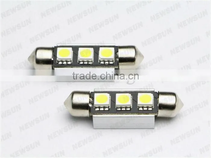 Automotive parts led festoon dome light, 3SMD 5050 factory low price car interior lights