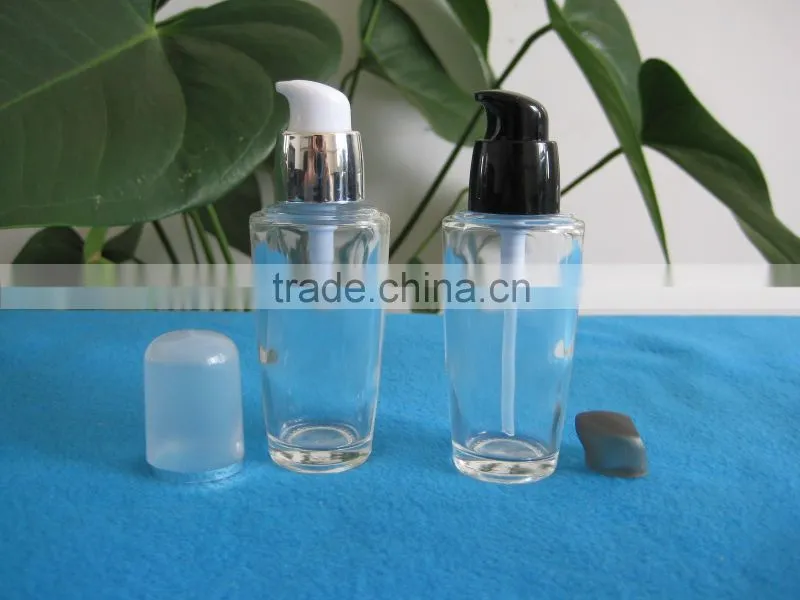 toiletry packing glass bottle with pump spray