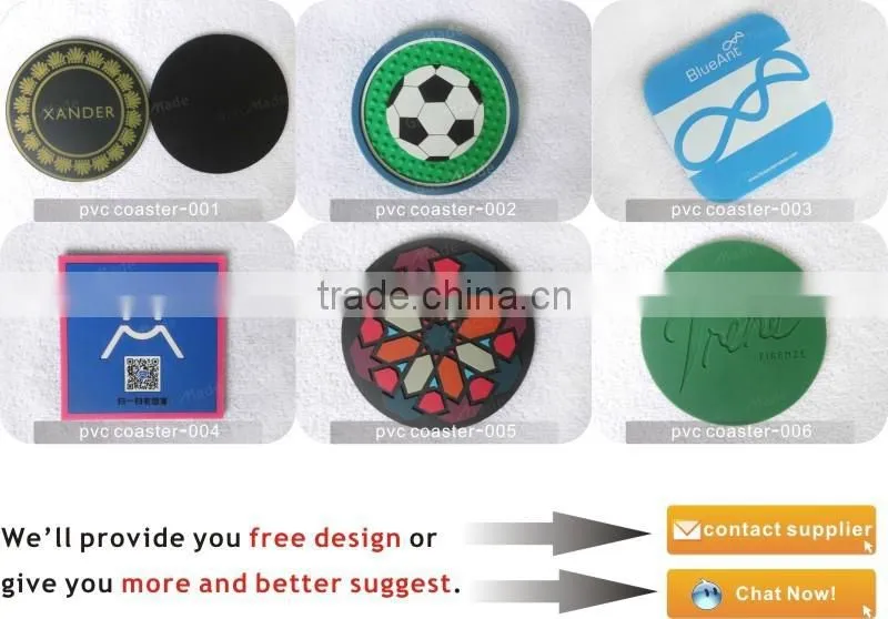 perfect high quality 4 color custom printed cmyk photo print soft pvc rubber beer coaster
