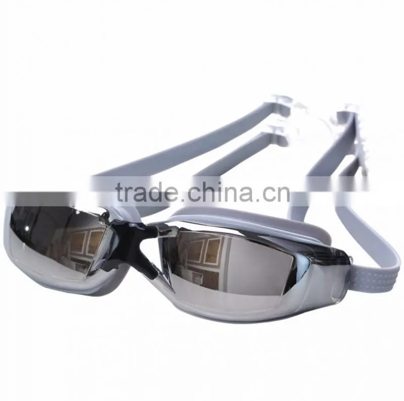 Coool design electroplated waterproof swimming goggles anti fog swimming glasses for adults