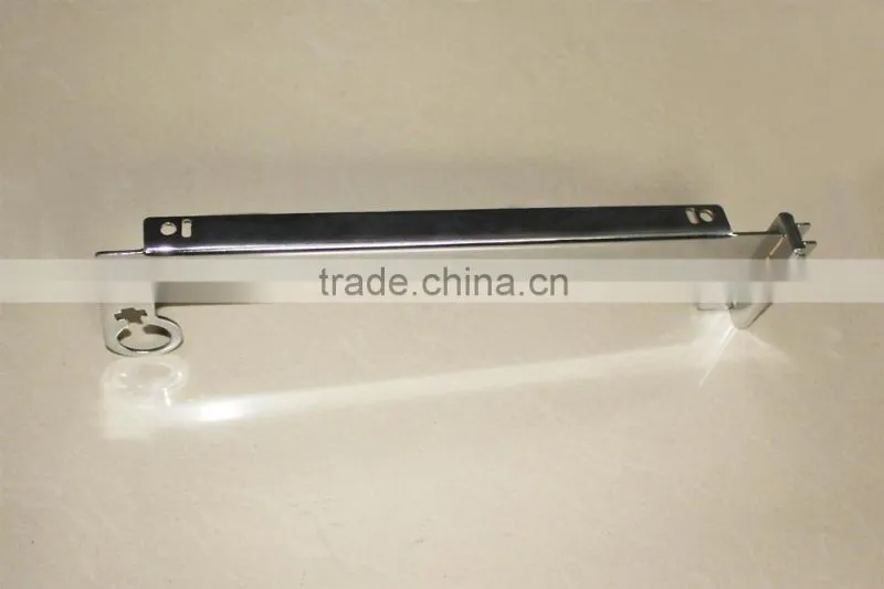 Twin slot metal bracket for pipe hanging