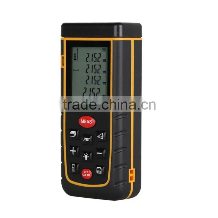 0.05 to 60m (0.16 to 196ft) Hand-held Laser Distance Meter