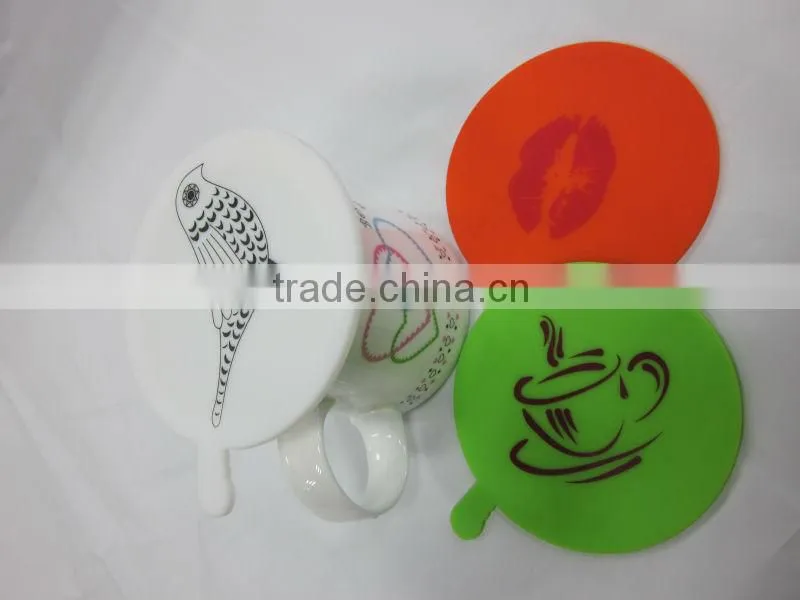 2015 latest design fda and lfgb food safety and 100% food grade silicone cup cover