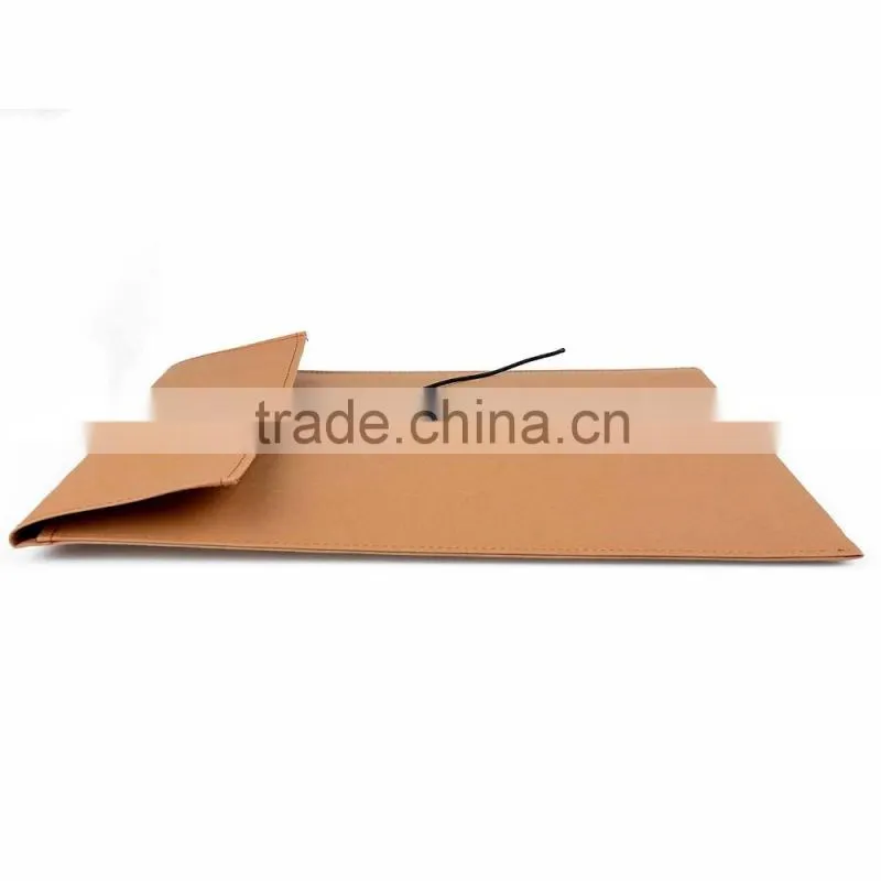 2016 new arrival !!! Fashional PU mini/ultra-thin envelope file cover sleeve for Macbook air retin