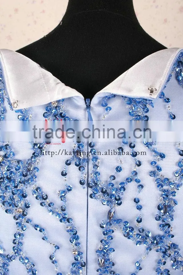 Marvelous Newest Sequins Beaded Long Sleeve Guangzhou Muslim Wedding Dress