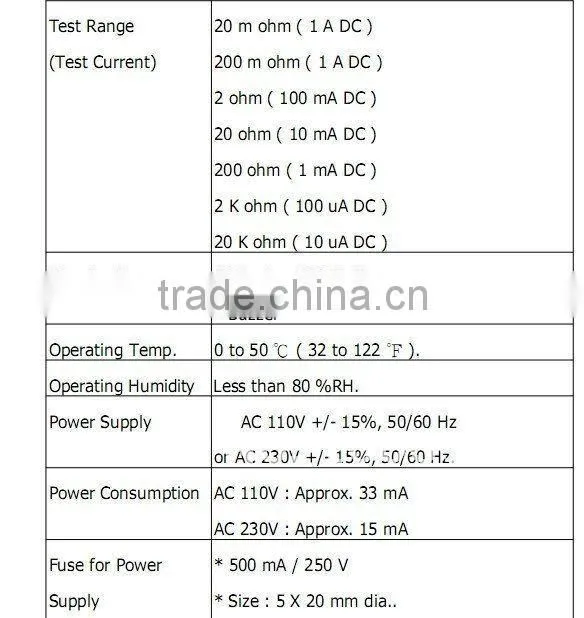 NEW 0.001m-20k ohm ,7 ranges high precision Milliohm meter MO-2013