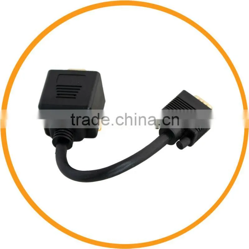 1 VGA Male to 2 VGA Female Converter Splitter Y Cable from dailyetech