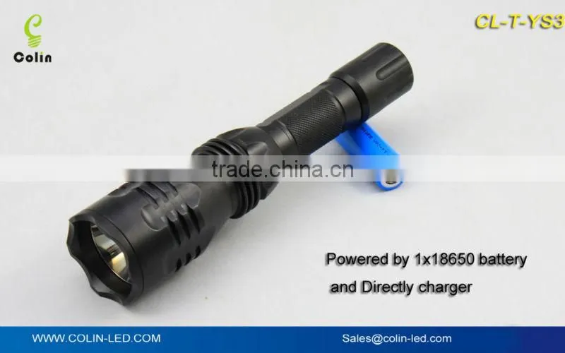 high power rechargeable LED flashlight