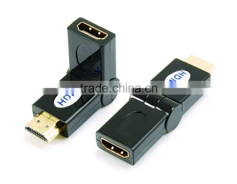 HDMI male to female adapter rotating 180 degree