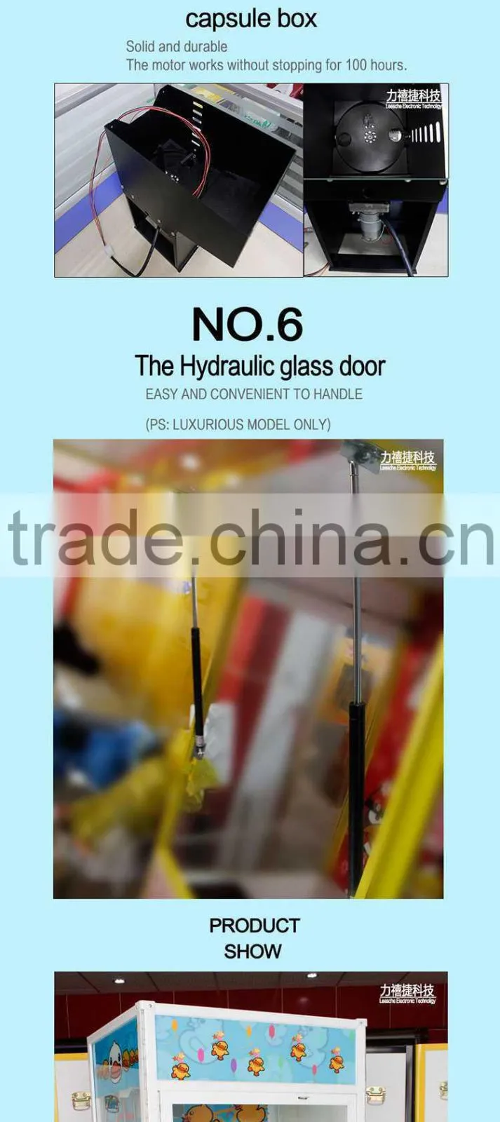 LSJQ-398 New style Candy vending machine toy crane machine coin operated game machine