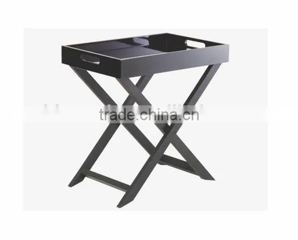 wooden folding tray table
