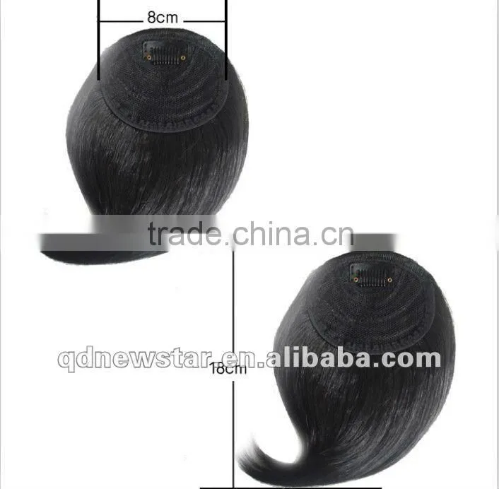 100% human Indian remy hair clip on bangs