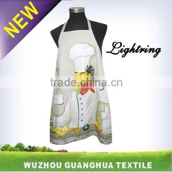 full printed apron