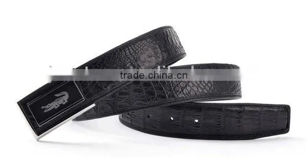 2013 Fashion Design Real Crocodile Skin Belt for Men Luxury Designer Belt