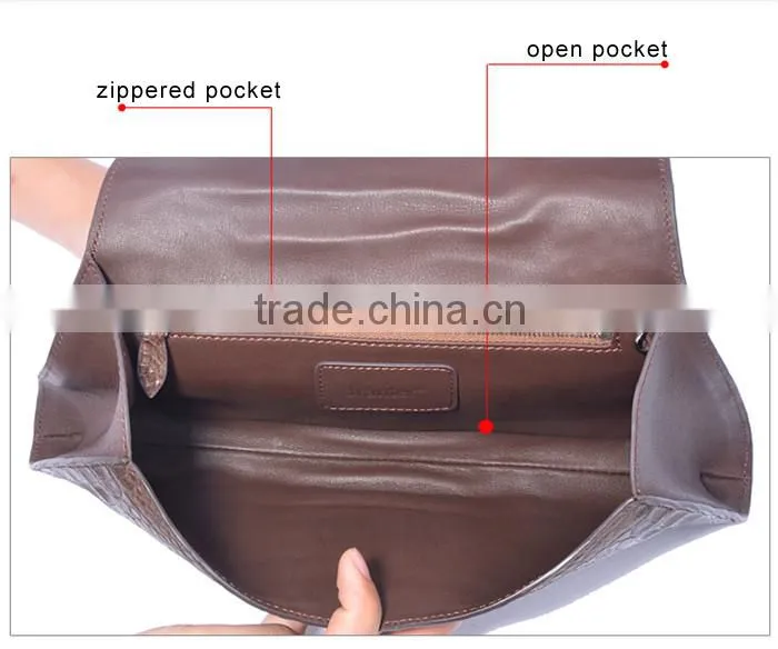 genuine crocodile leather handbag handmade women purses clutch bag wholesale