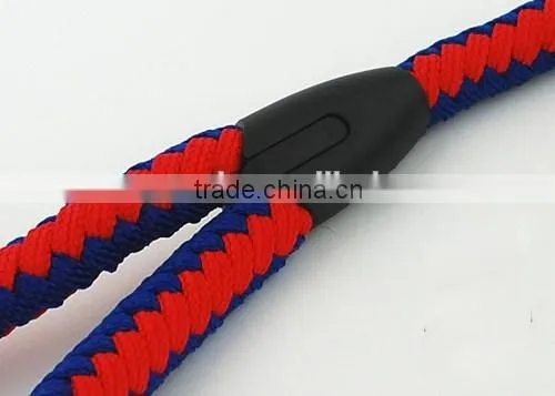 60cm High Quality Factory Price Private Labelling Pet Dog Braided Rope Leash with spring