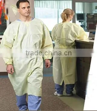 one size disposable nonwoven hospital gown